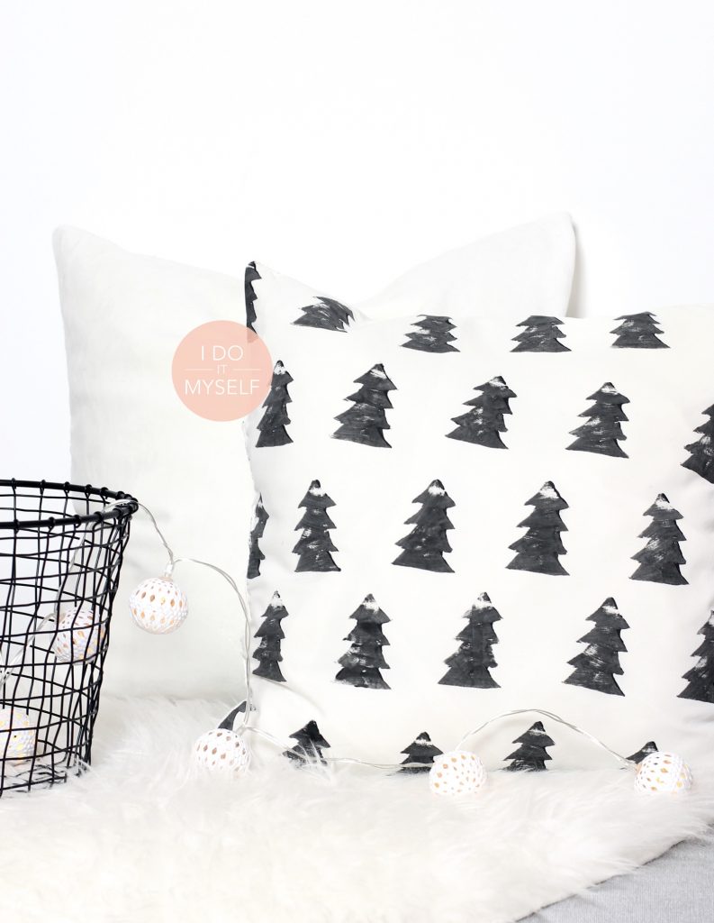DIY cachet coussin sapin