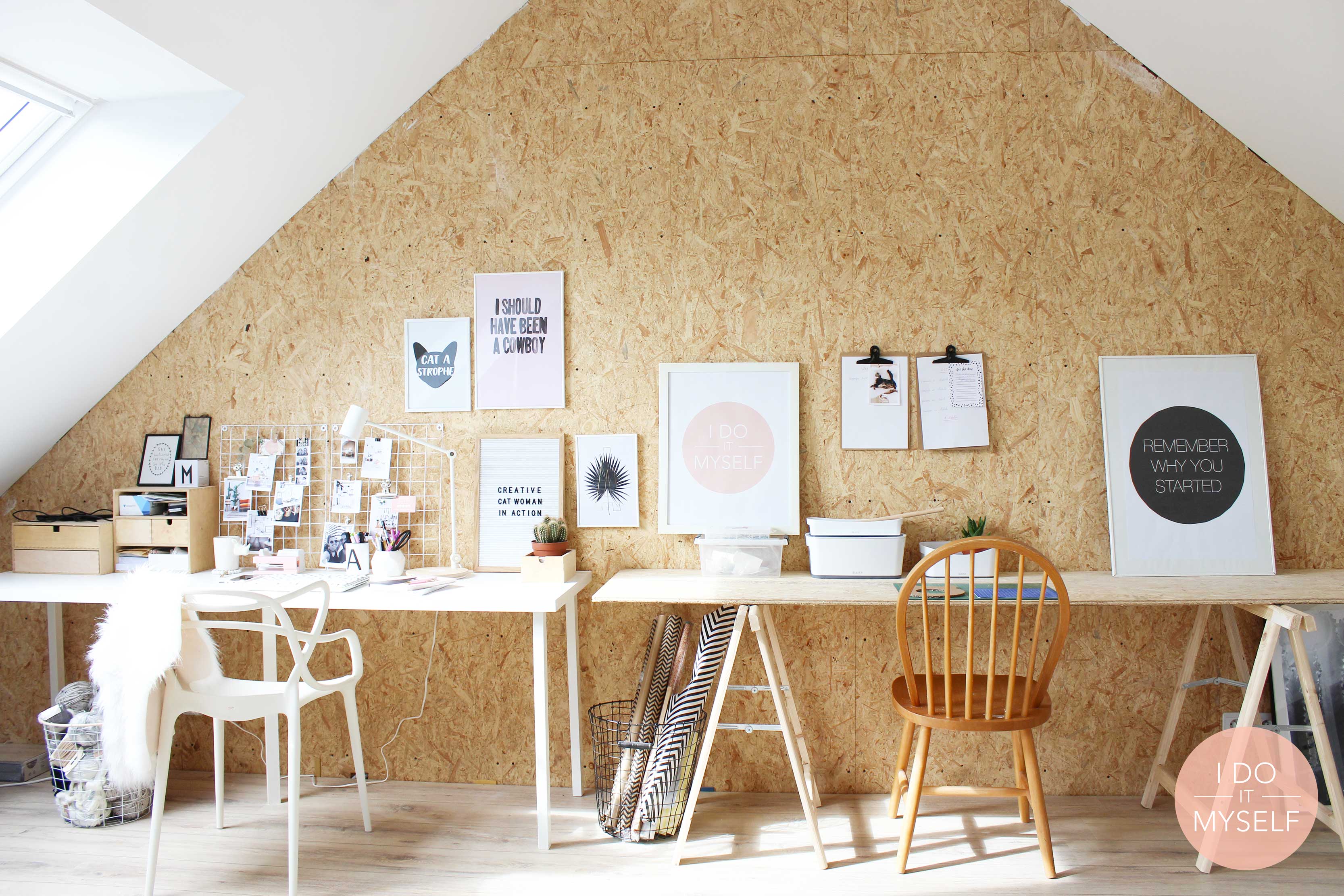 Wooden workspace