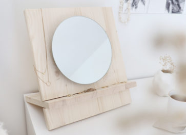 miroir en bois