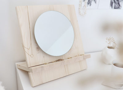 miroir en bois