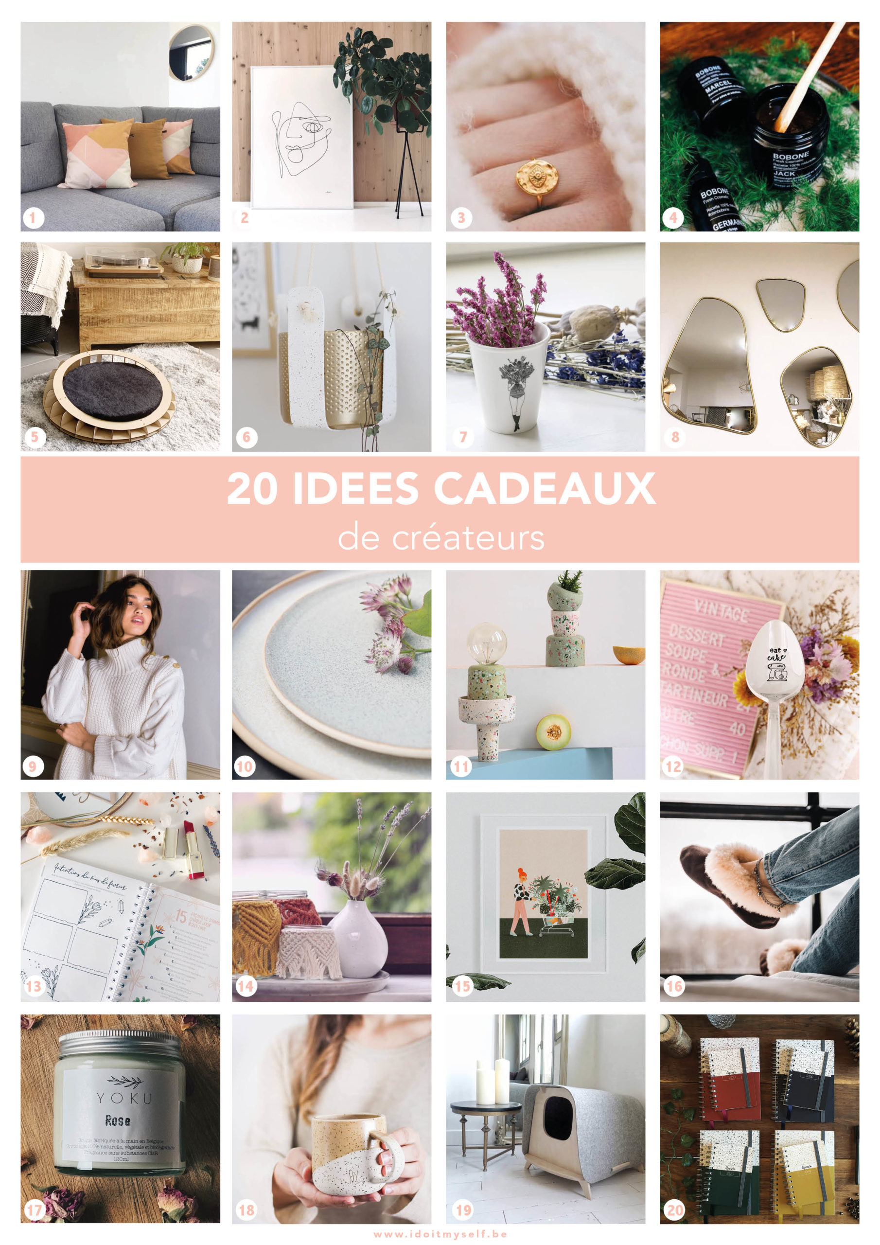 Idées de cadeaux qui proviennent de petits créateurs