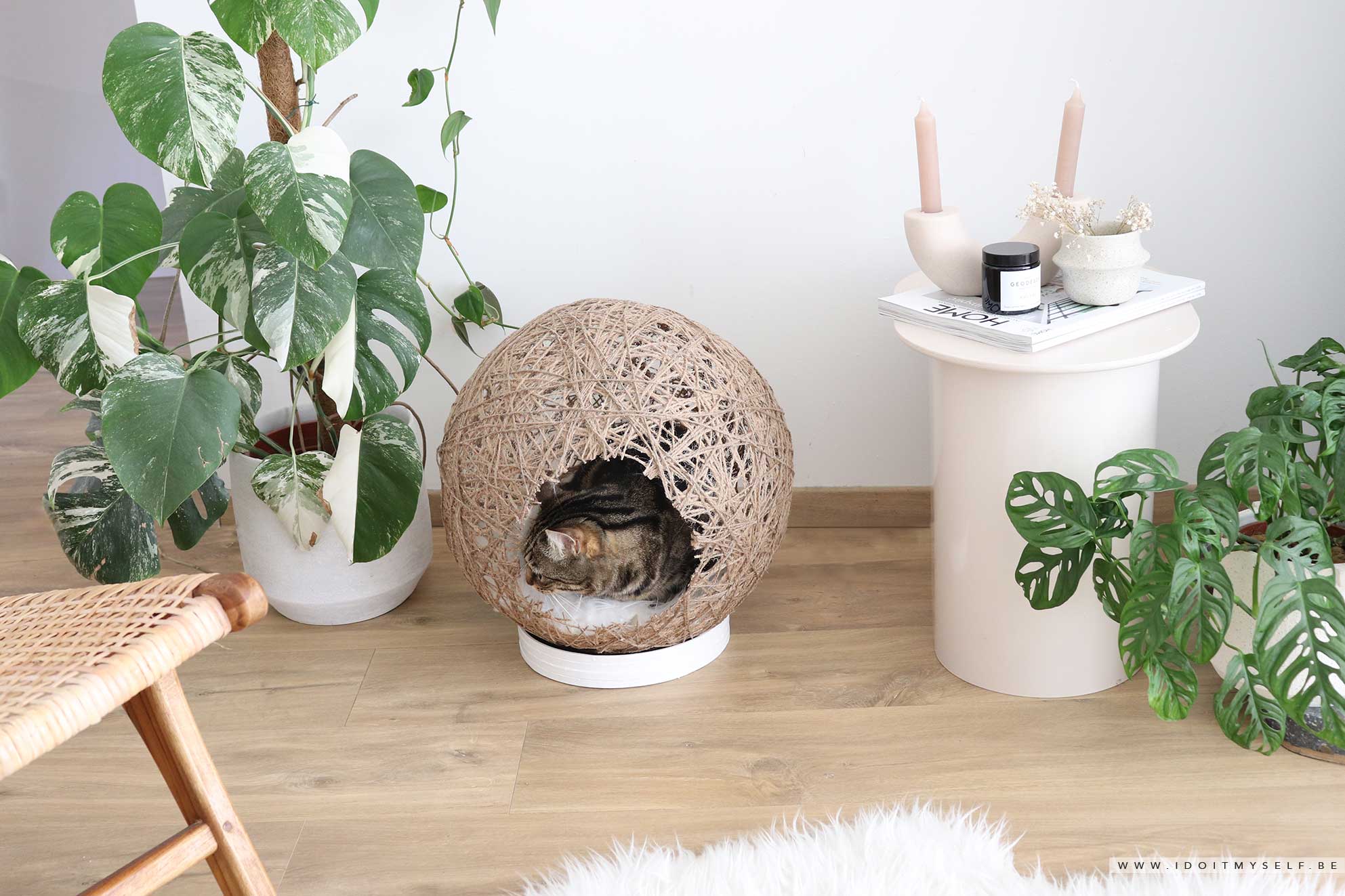 DIY CHAT: Une maison boule en corde - I do it myself