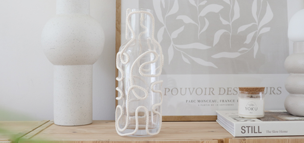 vase corde deco