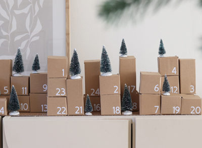 calendrier avent carton