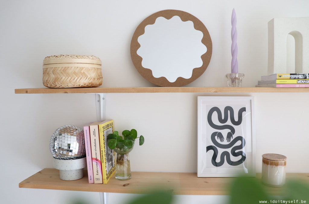 deco etagere miroir diy